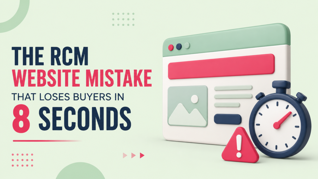 The RCM Website Mistake That Loses Buyers in 8 Seconds